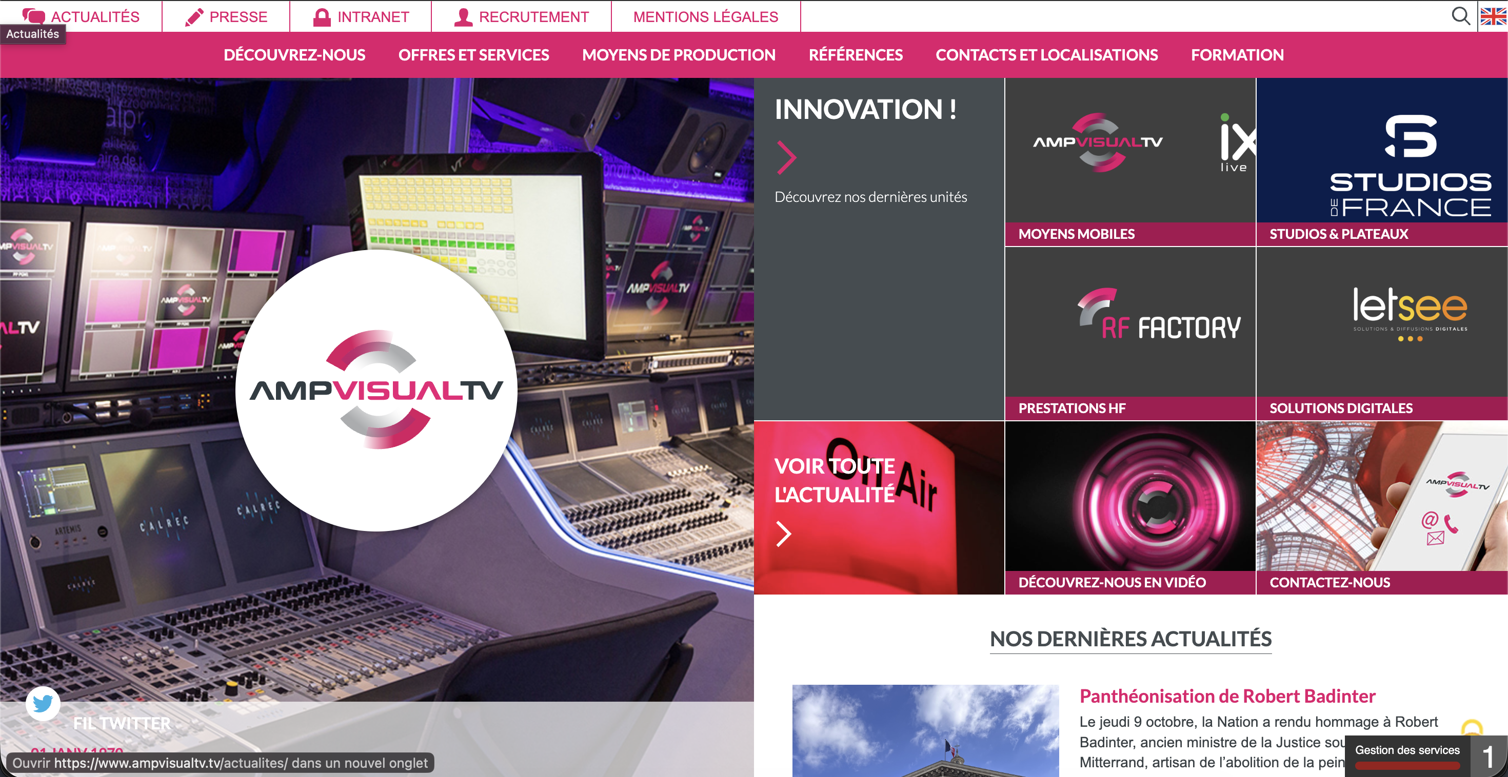 AMP VISUAL TV